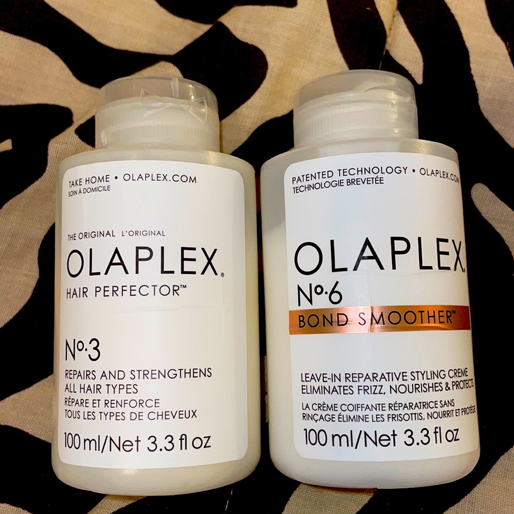 Olaplex No 3 and No 6 both bottles practically all the way full